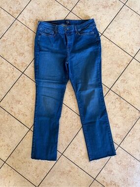 NYDJ  Women’s Blue Straight-Leg Jeans  NYDJ Marilyn size 14